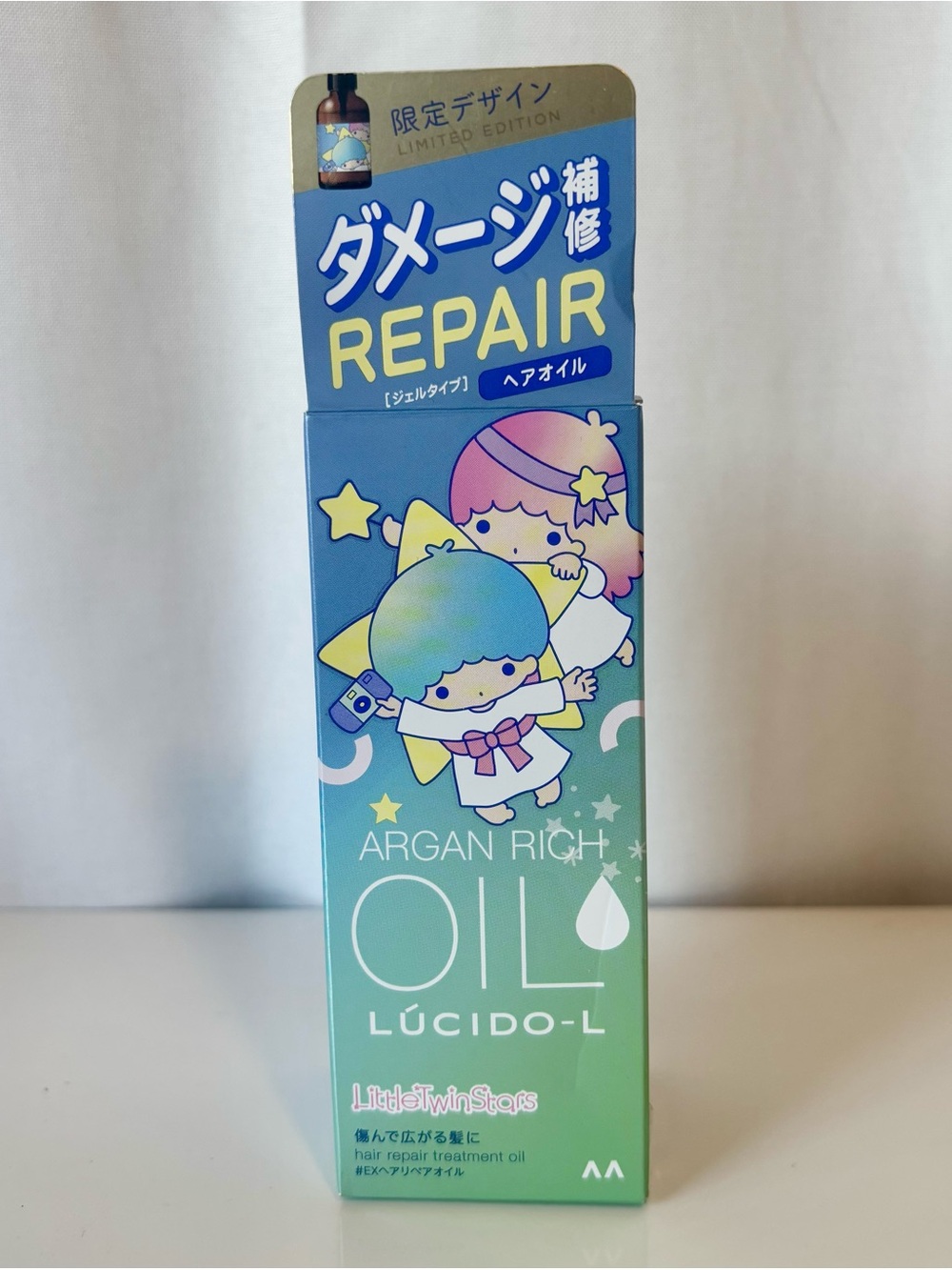 LUCIDO-L Argan Rich Repair Hair Oil – Blue & Mint Little Twin Stars Design